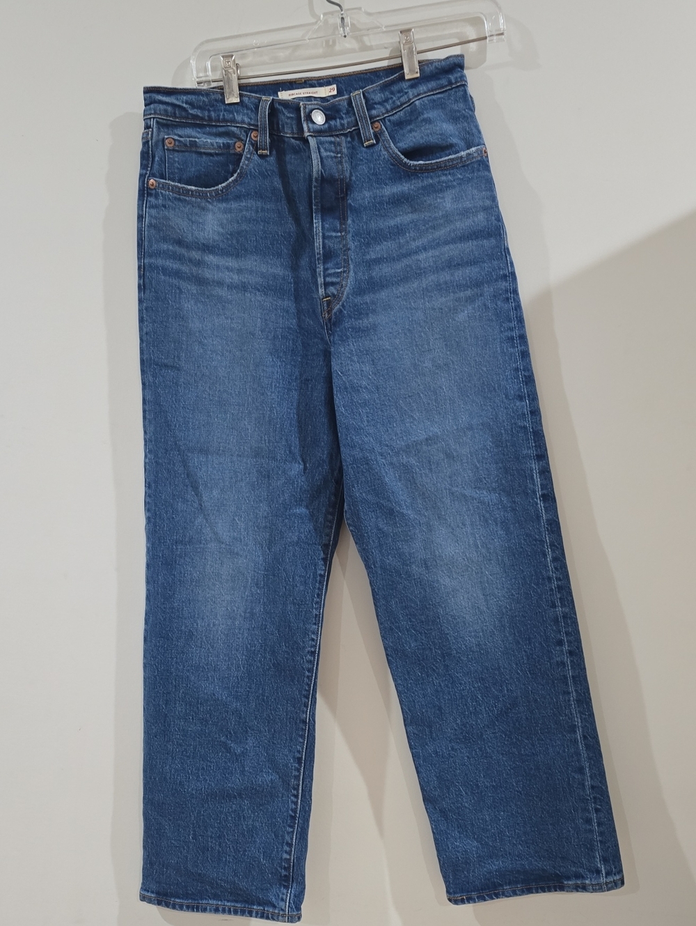 Woman's LEVI'S JEANS RIBCAGE STRAIGHT SIZE 29